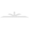 Ekena Millwork Richland Architectural Grade PVC Gable Bracket, 84"W x 17 1/2"H x 4"D x 4"F, 5/12 Pitch GBP084X18X0404RIC00 - alternate 2